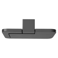 Akcesoria łazienkowe - AGAS Uchwyt WC Oma-6 czarny z klapką 11,8x13,4 - miniaturka - grafika 1