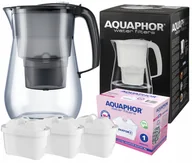 Dzbanki filtrujące - Duży Dzbanek filtrujący Aquaphor Onyx 4,2 + 3 filtry wkłady Maxfor MG+ - miniaturka - grafika 1