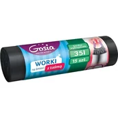 Worki na śmieci - Gosia Politan Worki na śmieci z taśmą LDPE 35 l, 15 szt. - miniaturka - grafika 1