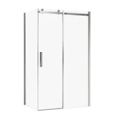 Kabiny prysznicowe - Kabina prysznicowa prostokątna 140x80x200 cm Laurena profile chromowane WELLNEO - miniaturka - grafika 1