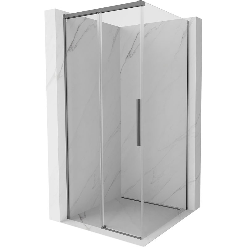 Mexen Rox kabina prysznicowa rozsuwana 120 x 120 cm, transparent, gun metal - 8C2-120-120-95-00