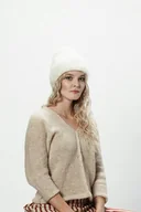 Czapki damskie - Alpaka czapka Sylwia - biały - miniaturka - grafika 1