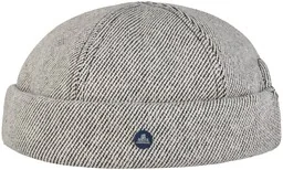 Czapka Dokerka Heavy Twill by Hammaburg, biało-ciemnoniebieski, XL (60-61 cm) - Czapki damskie - miniaturka - grafika 1