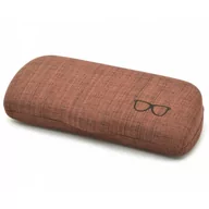 Akcesoria do okularów - Etui Futerał na okulary ET-104C ciemny brąz - miniaturka - grafika 1