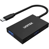 Huby USB - Unitek Hub USB 3.1 Gen2 2x USB-A 2x USB-C - miniaturka - grafika 1