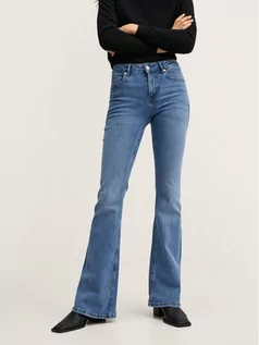 Spodnie damskie - Mango Jeansy Flare 27040896 Niebieski Regular Fit - grafika 1