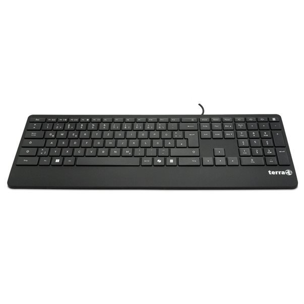 Wortmann AG TERRA Keyboard 4000 Corded [DE] USB black Copilot QWERTZ 105 klawiszy przewodowa 1,80m 2810756