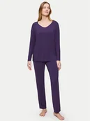 Piżamy damskie - Triumph Piżama Timeless Sensuality 10221061 Fioletowy Regular Fit - miniaturka - grafika 1