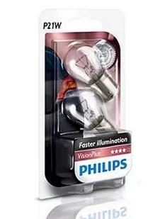 Philips P21W 12V 21W BA15s VisionPlus - Żarówki samochodowe - miniaturka - grafika 1