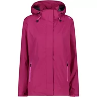 Kurtki damskie - CMP Damska kurtka polarowa z Hood Knit Tech Melange kurtka polarowa z rowerem, Boy, czarno-błyskowa, pomarańczowa, 92, Geraneo, 46 - miniaturka - grafika 1