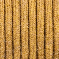 Przewody elektryczne - Miodowożółty kabel w oplocie moherowym M03 Janina dwużyłowy 2x0.75 Kolorowe Kable - miniaturka - grafika 1