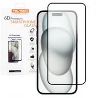 Szkła hartowane na telefon - TELTECH PREMIUM SZKŁO 6D IPHONE 16 PRO MAX SZKŁO PROFILOWANE HARTOWANE FULL COVER CZARNA RAMKA - miniaturka - grafika 1