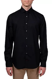 Koszule męskie - Tommy Hilfiger Męska koszula biznesowa Core Stretch Poplin Slim Shirt, czarny (czarny), 40 - grafika 1