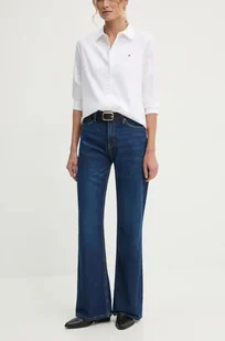 Pepe Jeans jeansy bawełniane FLARE HW WILLA high waist PL204734EF1 - Spodnie damskie - miniaturka - grafika 1