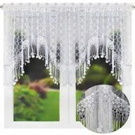 Firany - FIRANA GOTOWA na TASMIE MARKIZETA do KUCHNI FIRANKA Z GIPIURA ZAZDROSTKA - miniaturka - grafika 1