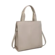 Torebki damskie - Torebka Damska Worek Shopper LUIGISANTO Beżowa Format A4 - miniaturka - grafika 1