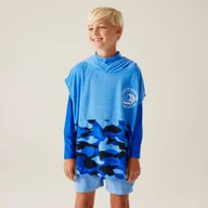 Ręczniki - Regatta Dziecięcy ręcznik plażowy Towel Robe II Niebieski, Rozmiar: 92-110 cm - miniaturka - grafika 1