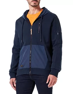camel active Męska kurtka z dzianiny, niebieski (Night Blue), S - Kurtki męskie - miniaturka - grafika 1