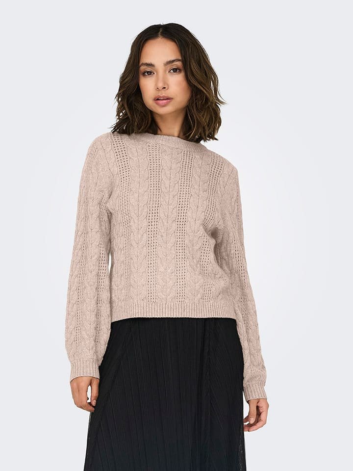 ONLY Sweter w kolorze jasnoróżowym