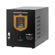 Zasilacze awaryjne UPS - Zasilacz awaryjny KEMOT PROsinus-2200 przetwornica z czystym przebiegiem sinusoidalnym i funkcją ładowania 12V 230V 2200VA/1600W - kolor czarny - miniaturka - grafika 1