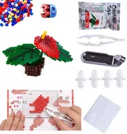 Prace ręczne dla dzieci - Koraliki Do Prasowania 3D Prasowanki Trójwymiarowe Szablon Kwiaty Anturium - miniaturka - grafika 1