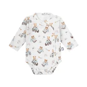 Body dla niemowląt - Body niemowlęce z długim rękawem 50 Traktory - miniaturka - grafika 1