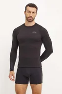 Bielizna sportowa męska - Helly Hansen longsleeve funkcyjny Lifa Active kolor czarny 49389 - miniaturka - grafika 1