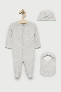 Polo Ralph Lauren komplet niemowlęcy 320863221003 kolor szary - Komplety dla niemowląt - miniaturka - grafika 1
