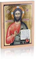 Ikony i obrazy sakralne - Ikona religijna Jezus Chrystus Pantokrator - miniaturka - grafika 1