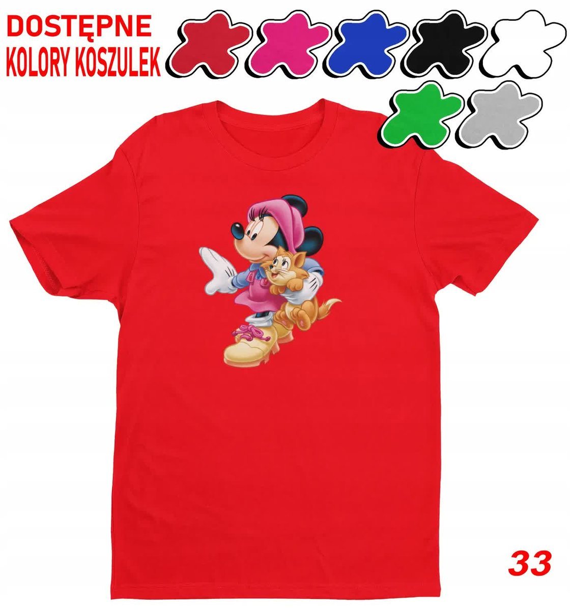 Dziecięca Koszulka Z Nadrukiem Duży Wybór -L 146-152