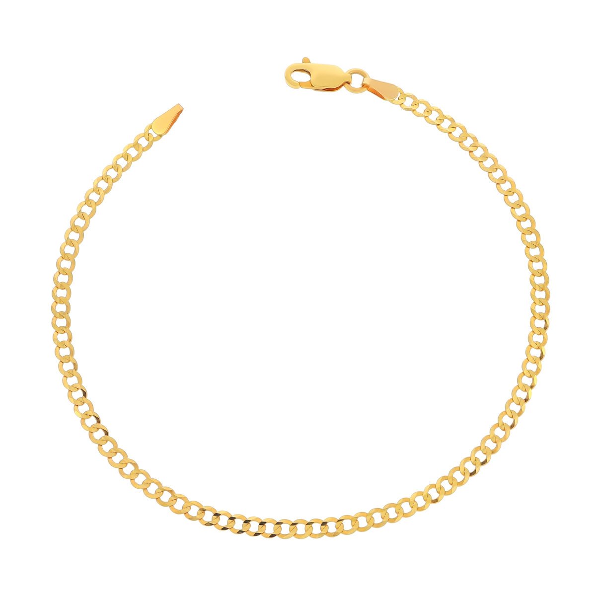 Złota bransoletka pełna pancerka 19.5 cm pr. 333