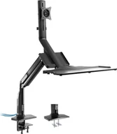 Akcesoria do komputerów stacjonarnych - InLine InLine® Workstation desk mount with lift and USB 3.0, movable, for keyboard, mouse and monitor up to 81cm 32", max. 9kg - miniaturka - grafika 1