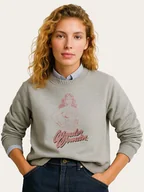 Bluzy damskie - WOOOP Bluza "Wonder Woman Pink" w kolorze szarym - miniaturka - grafika 1