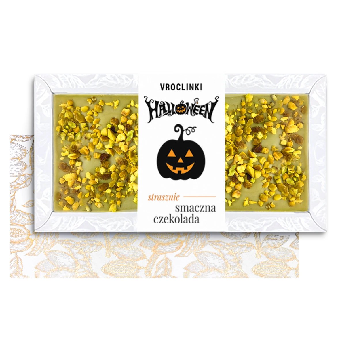 Czekolada Pistacjowa z Pistacjami na Halloween (80g)