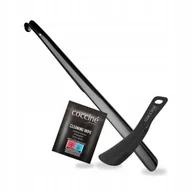 Środki do obuwia i ubrań - Łyżki do Butów Długa i Krótka Czarna z Chusteczką Coccine Zestaw 3w1 - miniaturka - grafika 1