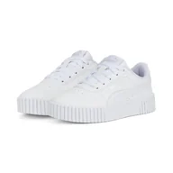 Buty trekkingowe dziecięce - Dziecięce sneakersy Carina 2.0 PUMA White Silver Gray - miniaturka - grafika 1