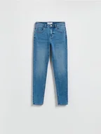 Spodnie damskie - Reserved - Jeansy slim mid rise - niebieski - miniaturka - grafika 1