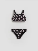Stroje kąpielowe dla dziewczynek - Reserved - Dwuczęściowy strój kąpielowy Pusheen - czarny - miniaturka - grafika 1