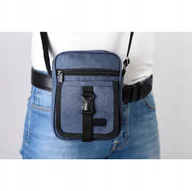 Nerki - Mała Saszetka Torba Na Ramię Listonoszka Męska Granatowa Pako Jeans - miniaturka - grafika 1