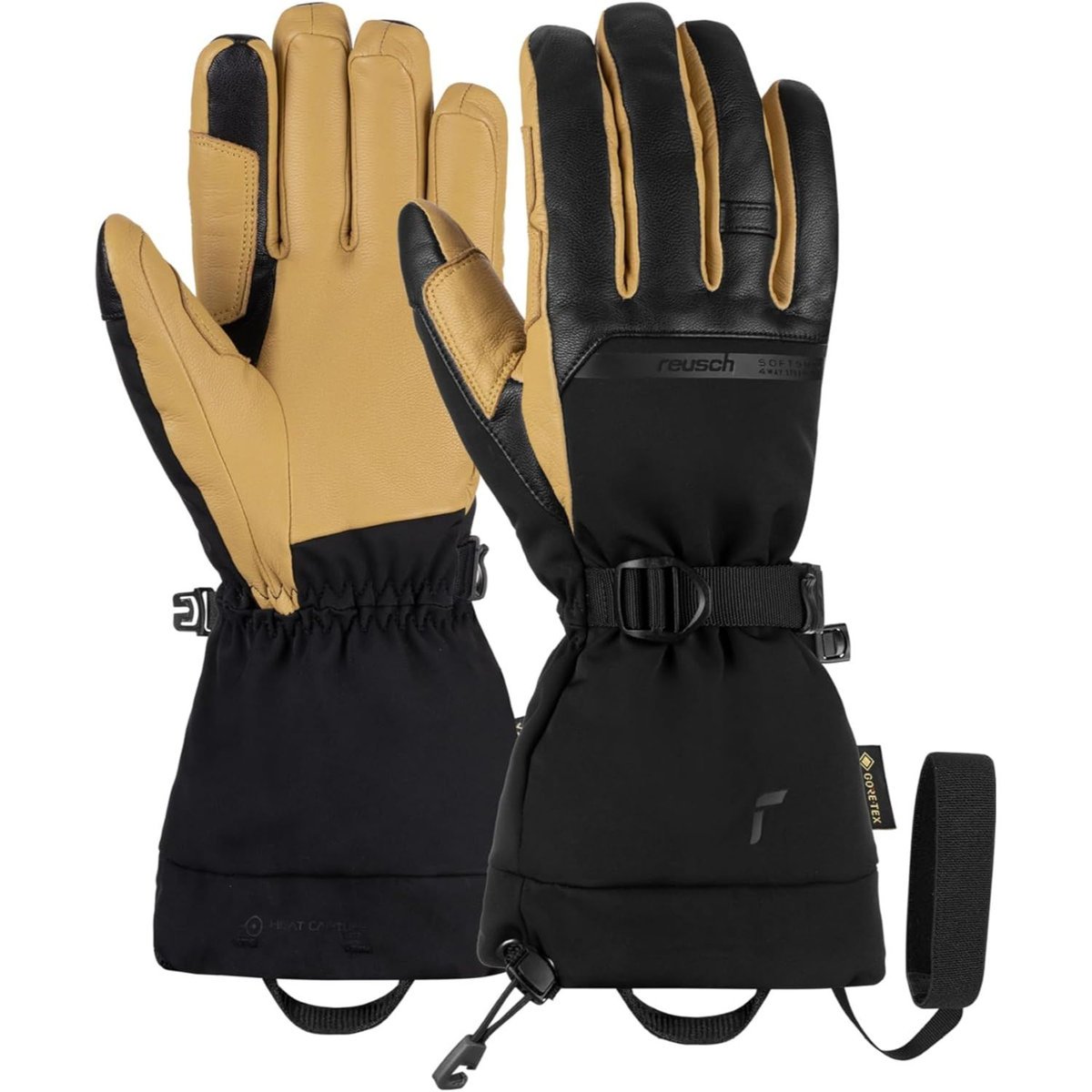 Rękawice unisex Reusch Dscovery Gore-Tex Touch Tecnarciarskie skórzane-S/M