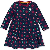 Sukienki - Sigikid Dziewczęca sukienka mini z bawełny organicznej sukienka dziecięca, ciemnoniebieski/wielokolorowy, 110 cm - miniaturka - grafika 1