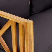 Ławki ogrodowe - vidaXL 2-osobowa ławka ogrodowa z poduszkami 122 cm drewno akacjowe 310308 - miniaturka - grafika 1