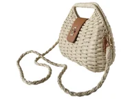 Torebki damskie - Torebka Damska Z Wikliny, Mała Modna Pleciona Listonoszka Na Lato, Beżowy - miniaturka - grafika 1