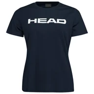 Koszulki sportowe damskie - Koszulka damska Head  Club Basic T-Shirt Women Navy L - miniaturka - grafika 1