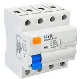Bezpieczniki elektryczne - LC wyłącznik różnicowo-prądowy 3-faz. 4P 63A 30mA - 6kA LC - miniaturka - grafika 1