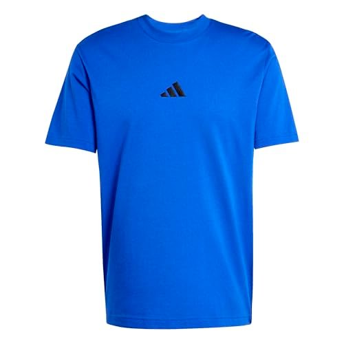 adidas Mężczyźni ESSENTIALS SMALL LOGO SINGLE JERSEY TEE, team royal blue/black, XXL