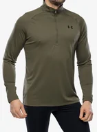 Bluzy sportowe męskie - Bluza szybkoschnąca Under Armour Tech 2.0 1/2 Zip Long Sleeve - marine od green/black - miniaturka - grafika 1