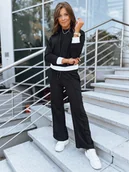 Dresy damskie - Komplet dresowy damski SANELIS czarny Dstreet AY0984-M - miniaturka - grafika 1