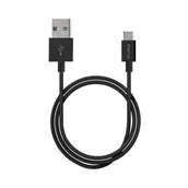 Kable USB - PURO White - Kabel połączeniowy USB-A / USB-C 1 m (czarny) - miniaturka - grafika 1