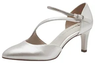 Czółenka - Tamaris Damskie czółenka 1-22425-44, perłowe, 38 EU, Pearl, 38 EU - miniaturka - grafika 1